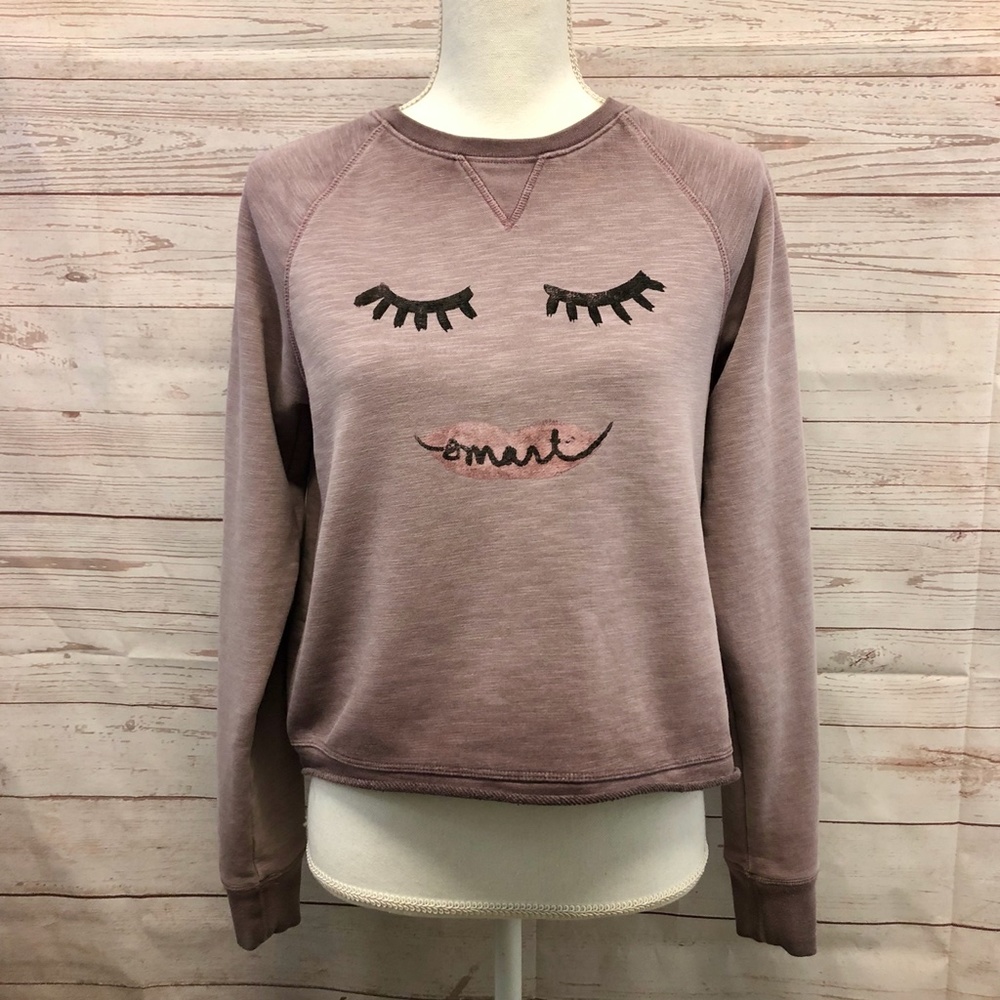 Anthropologie "Smart Mouth" sweatshirt